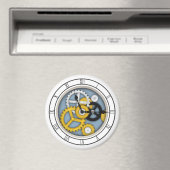 Zichtbare klokkenluidersillusie fantastisch art bl magneet (Insitu (Vaatwasser))