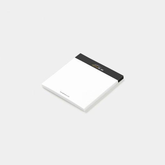 Zichtbare Maan Logo KLEIN Post-it® Notes (Schuin)