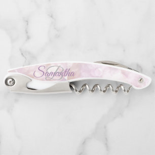 Zichzelf Stijlvol Monogram Glitter Kelner Kurkentr Kurkentrekker
