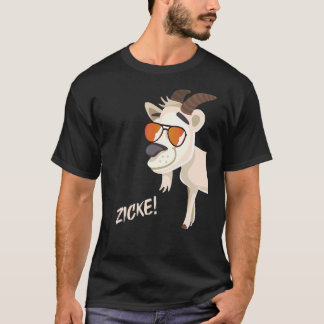 Zicke met zonnebril t-shirt
