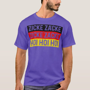Zicke Zacke Hoi Oktoberfest German Flag Party Funn T-shirt