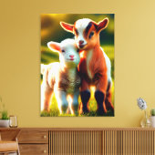 Zicklein Canvas Afdruk (Insitu (Woonkamer))