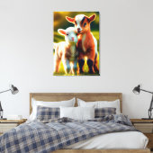 Zicklein Canvas Afdruk (Insitu (Slaapkamer))