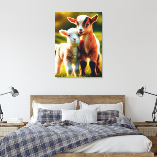 Zicklein Canvas Afdruk (Insitu (Slaapkamer))