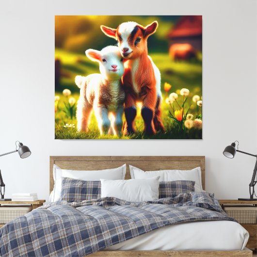 Zicklein Canvas Afdruk (Insitu (Slaapkamer))