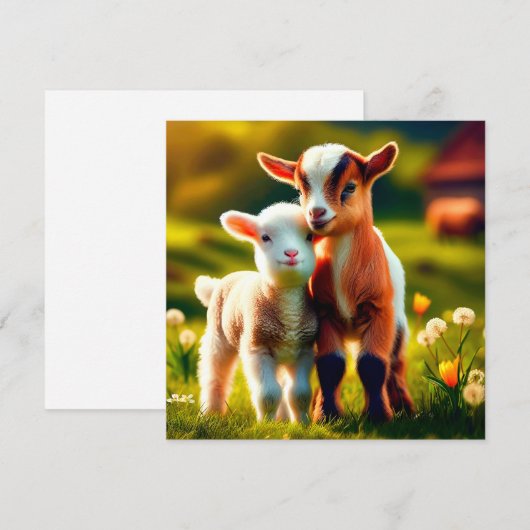 Zicklein Feestdagenkaart (Voorkant / Achterkant)