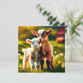 Zicklein Feestdagenkaart (Staand voorkant)