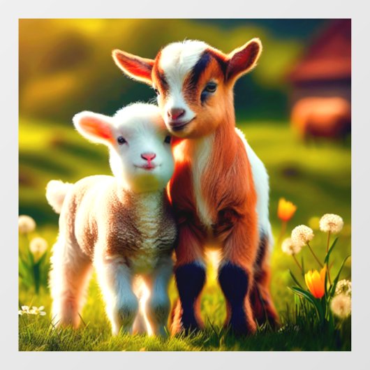  Zicklein Raamsticker (Vel)