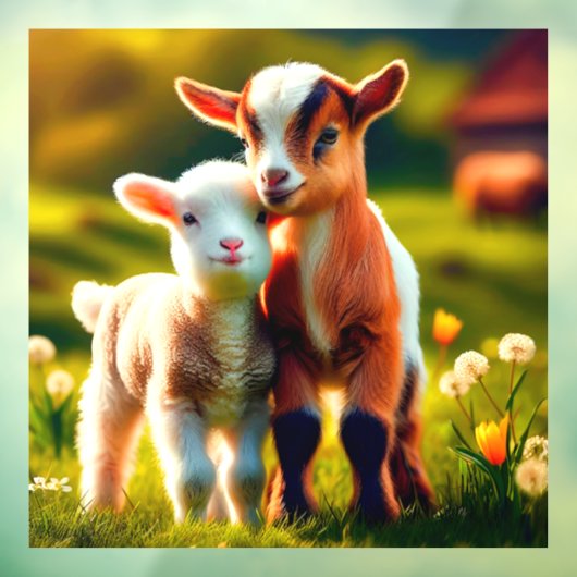  Zicklein Raamsticker (Vel 3)