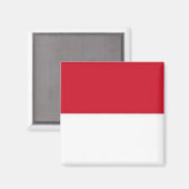 zID001 Indonesische VLAG Indonesië, Fridge Magneet (Voorkant / Achterkant)