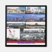 zID003 JAKARTA, Indonesië, Azië, Fridge Magneet (Voorkant)