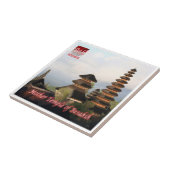 zID018 Moeder Tempel van BESAKIH, BALI, Tegeltje (Zijkant)