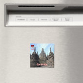 zID024 BOROBUDUR, Indonesia, Asia, Fridge Magneet (Insitu (Vaatwasser))