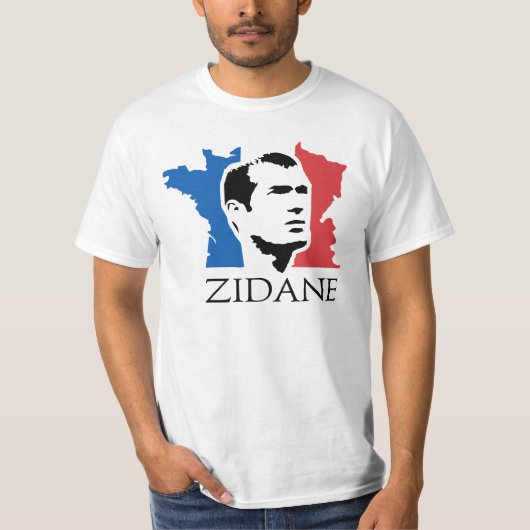 Zidane - Frankrijk T-shirt (Voorkant)