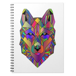 Zidika Vascouver Wolf Sticker - Kleuren Klassiek  Notitieboek