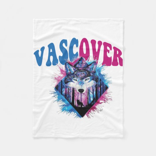 Zidika vascover wolf  Essential Fleece Deken (Voorkant)