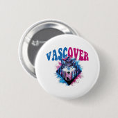 Zidika vascover wolf Essentieel Ronde Button 5,7 Cm (Voorkant /achterkant)