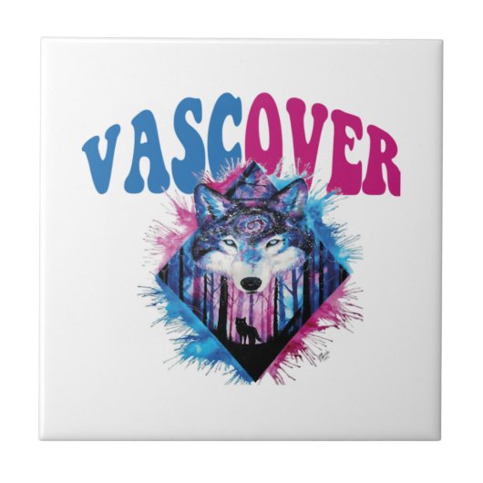 Zidika vascover wolf Essentieel Tegeltje (Voorkant)