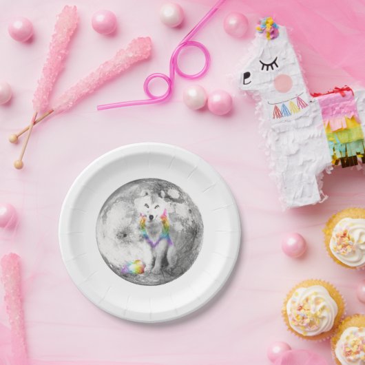 Zidika Wolf Classic Papieren Bordje (Feest)