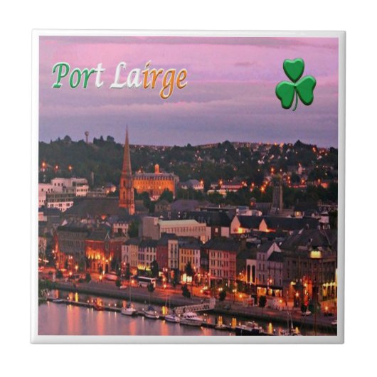 zIE007 WATERFORD, PORT LAIRGE, Ierland, Tegeltje (Voorkant)