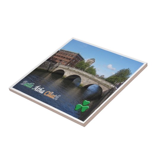 zIE008 DUBLIN, Ierland, Tegeltje (Zijkant)