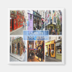 zIE015 DUBLIN Temple Bar, Northern Ireland Fridge Magneet