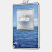 Zie Aangepaste verzending Zee Verzilverd Omlijst Ornament (Links)