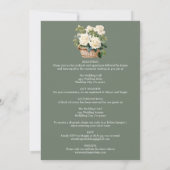 ZIE ACHTERKANT All-In-One Witte Rozen Bruiloft Kaart (Achterkant)