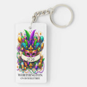 ZIE ACHTERKANT - Mardi Gras Sleutelhanger (achterkant)