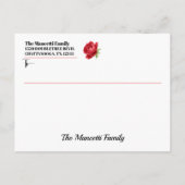 Zie achterkant - Roos hart Briefkaart (Achterkant)