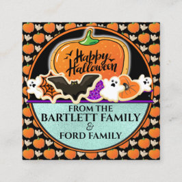 Zie Achterzijde - Halloween Treat Bag Label zonder