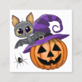 Zie Achterzijde - Halloween Treat Bag Label zonder (Achterkant)