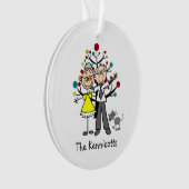 Zie Afbeelding Ouderen Paar, kattenAcrylOrnament Ornament (voorkant)