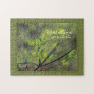 Zie alle dingen zijn nieuwe Dogwood puzzel Legpuzzel