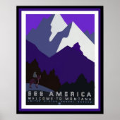 Zie Amerika - Montana - de Reeks45 van het Poster  (Voorkant)