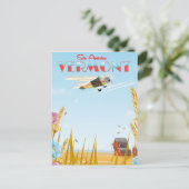 "zie Amerika" — Vermont Rural Reisposter Briefkaart (Staand voorkant)