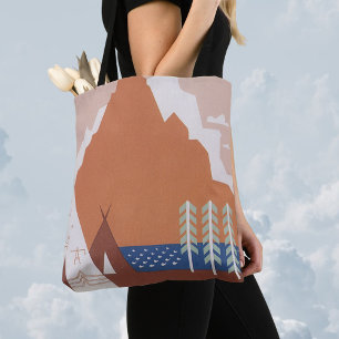 Zie Amerika Welkom in Montana, Reisgids uit het ve Tote Bag