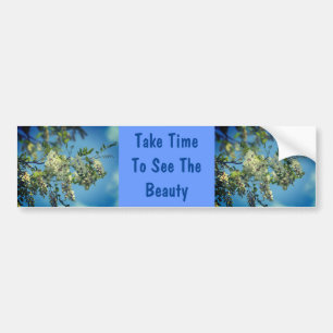 Zie Beauty Flowers Inspirerend Bumpersticker