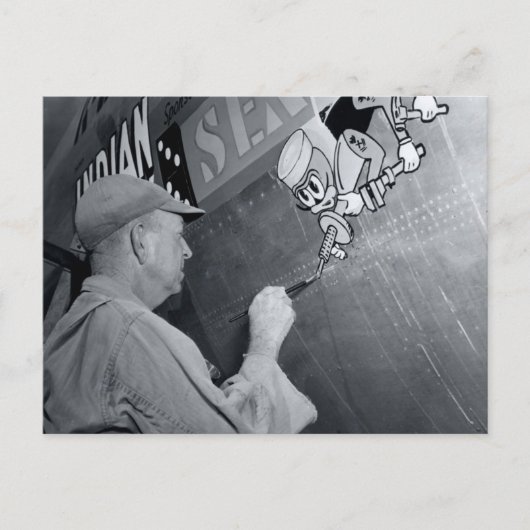 Zie bijen - Nose Art - CB-29 Briefkaart (Voorkant)