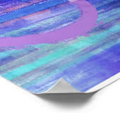 Zie Blauw Abstract Poster voor kunstschildering af (Hoek)
