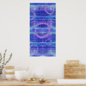 Zie Blauw Abstract Poster voor kunstschildering af (Keuken)
