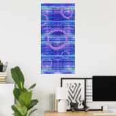 Zie Blauw Abstract Poster voor kunstschildering af (Thuiskantoor)