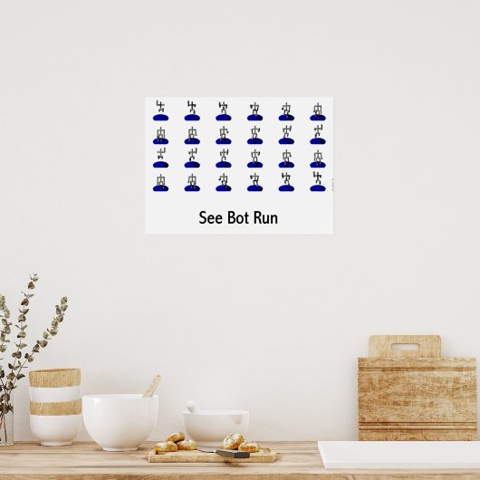 Zie Bot run Poster (Keuken)