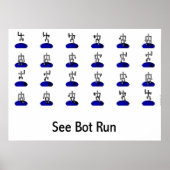 Zie Bot run Poster (Voorkant)