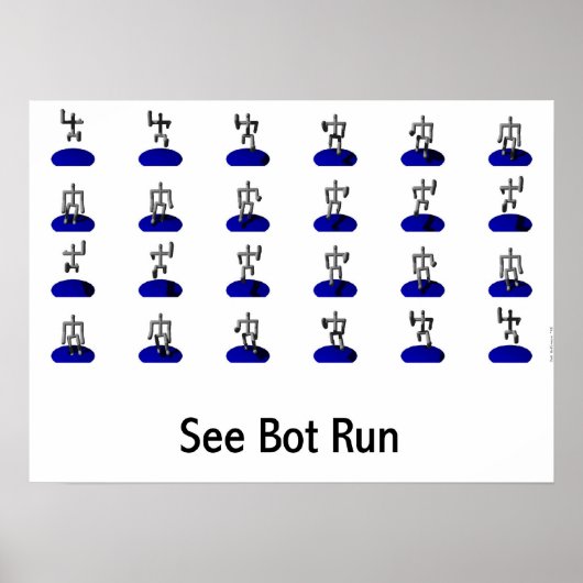 Zie Bot run Poster (Voorkant)