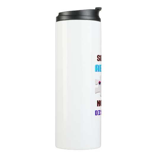 Zie Capaciteit niet de Autisme van het Gehandicapt Thermosbeker (Gedraaid links)