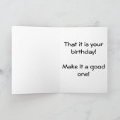 Zie Cat Birthday Kaart (Binnen)