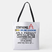 ZIE DE ACHTERZIJDE - Online leren 3 ... Tote Bag (Voorkant)