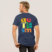 Zie de Actie Niet het Autisme van het Etiket Tri-Blend Shirt (Voorkant)