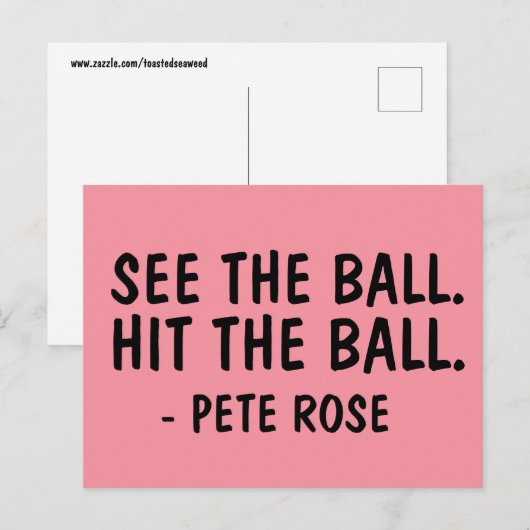 ZIE DE BAL. DE Briefkaarten VAN HET ROOS VAN DE BA (Voorkant / Achterkant)